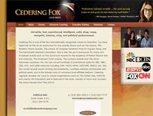 Tablet Screenshot of cederingfox.com
